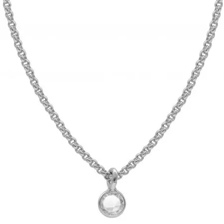 Ženski victoria cruz lis crystal lančić sa swarovski belim kristalom ( a3961-07hg )