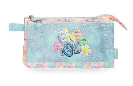 Enso Bubbles prazna pernica sa 3 pregrade - Sky blue ( 97.843.21 )