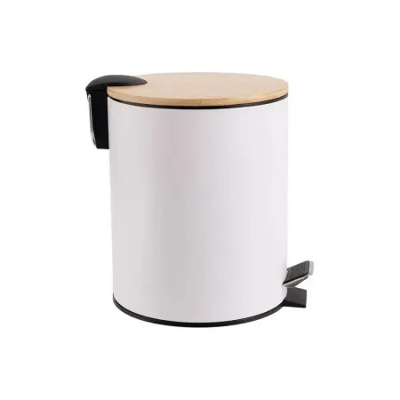 Estia es02-12731 kanta za otpatke metal bambus sa pedalom 5l bela