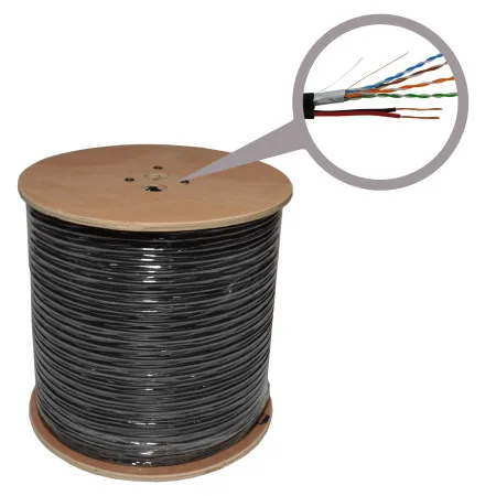Eule mrežni UTP CAT5e kabel + napajanje 2 x 0,75, CCA - CAT5+2C
