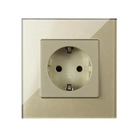Exeshop 16a EU wi-fi wall socket zlatni (tuya) ( sws003 )