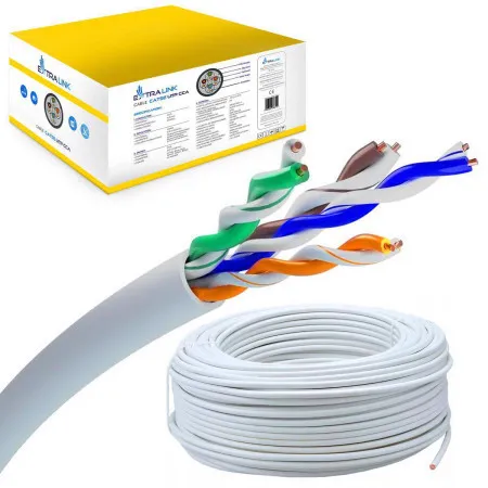 Extralink CAT5e UTP (U/UTP) V2 indoor twisted pair, kotur 305m ( 5273 )