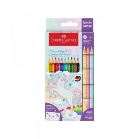 Faber Castell drvene bojice grip 1/10 unicorn+3 sparkle 2015420 ( 7475 )