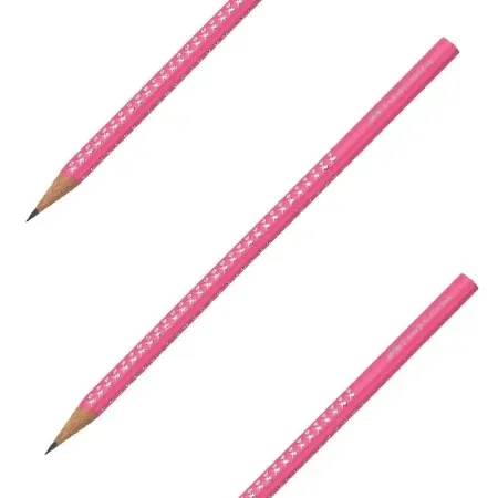 Faber-Castell grip sparkle grafitna olovka hb sa cirkonima pink faber castell ( 202111 )