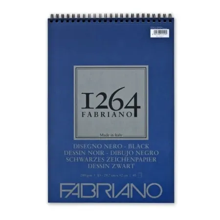 Fabriano 1264 blackdrawing blok za crtanje sa spiralom a3 200g 40 lista ( 190011 )