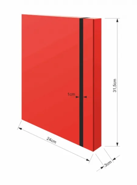 Fascikla sa gumom 3d box crvena 1373 op* ( 1373 )