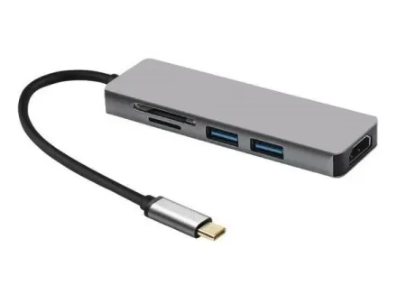 Fast Asia Adapter-konvertor TIP C na HDMI+2xUSB 3.0+SD/Micro SD ( 582 )