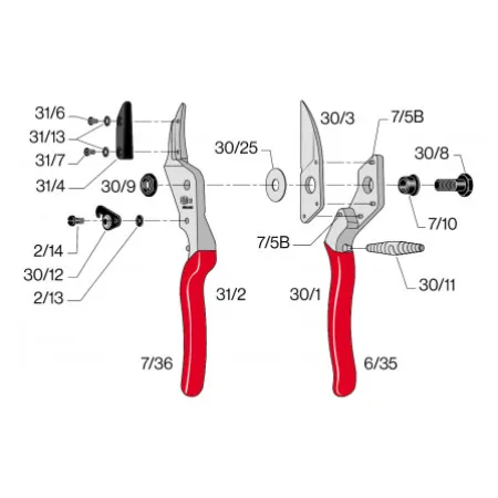 Felco šaraf 31/6 na donjem nožu ( 14218 )