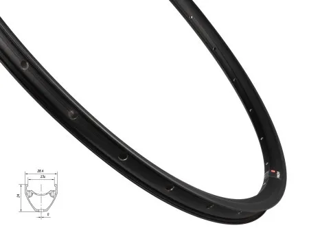 Felga mach1 pulse gravel disc 622x23, 28h, crna ( 701875 )