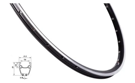 Felga mach1 road runner 622x15 32 rupe crna ( 70190 )