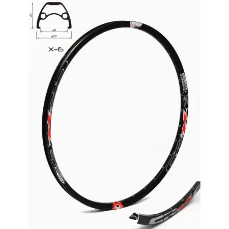 Felga rim 28 x6 32rupe, eyelets crna ( 2000025 )
