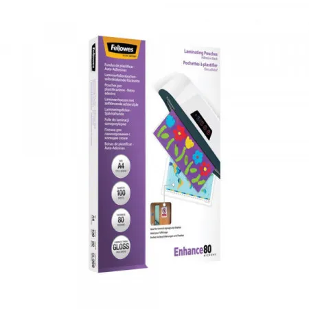 Fellowes folija za plastifikaciju A4 80mic sjajna samolepljiva 5302202 ( F333 )
