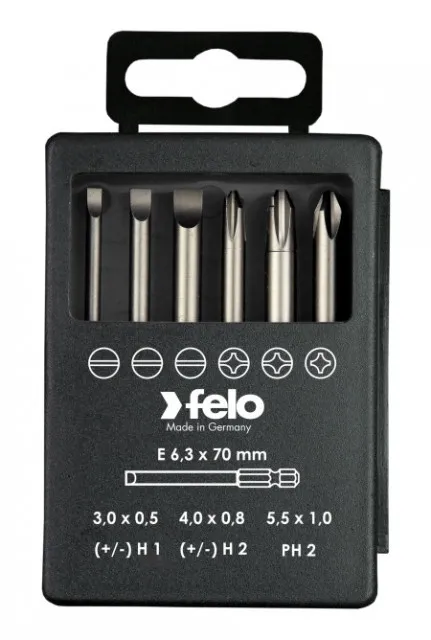 Felo set bitova Industrial Bit-box Profi 73 mm SL/PH/XENO 6 kom ( 03292716 )