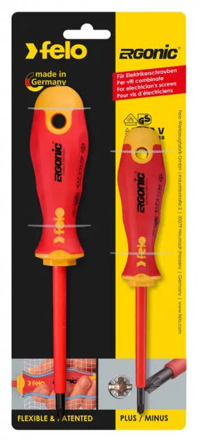 Felo set šrafcigera Ergonic VDE XENO SL/PZ 2 kom u blisteru ( 41792191 )