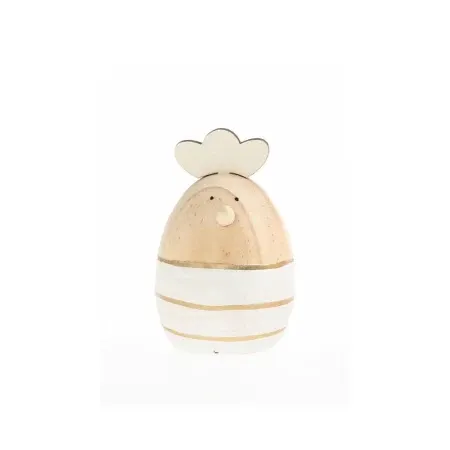 Festa eggy uskršnja dekoracija drvena jaja bela 7cm ( 734031 )