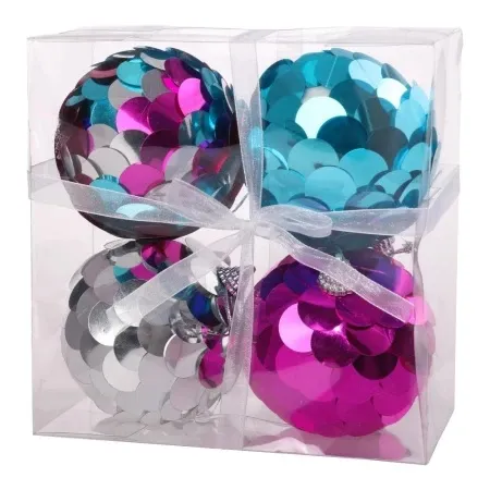 Festa icy foam novogodišnja kugla hologram 8cm 4k ( 780153 )