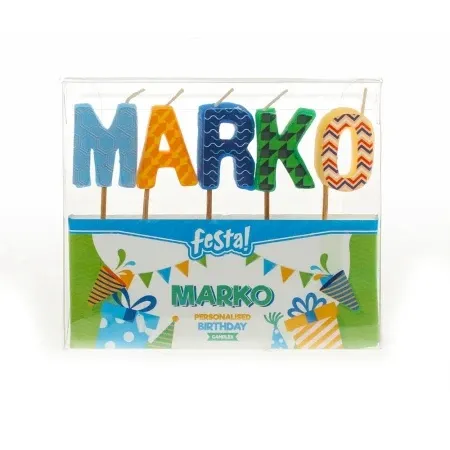 Festa natalis rođendanska svećica - odaberite ime marko ( 724177 )