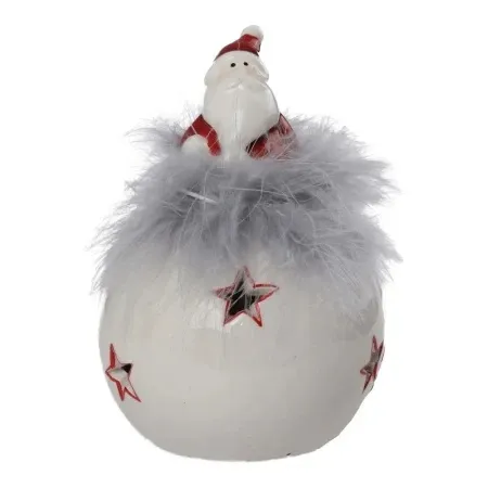 Festa rabbler novogodišnja figura keramička deda mraz na grudvi led 16cm ( 760341 )