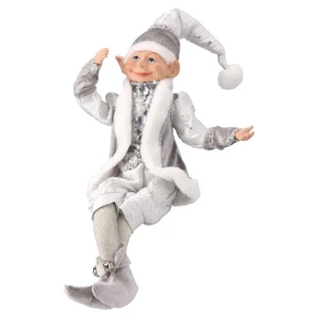 Festa ralphie novogodišnja dekoracija patuljak srebrna 43cm ( 740058 )