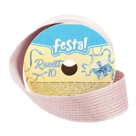 Festa rosett 10 ukrasna traka 25mm 3m roze ( 710784 )