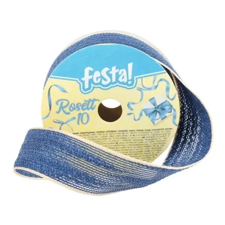 Festa rosett 10 ukrasna traka 25mm 3m tamno plava ( 710786 )