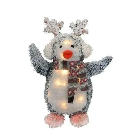 Festa tinsel pingvin sa led sijalicama 45cm ( 765005 )
