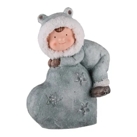 Festa willy novogodišnja dekoracija dečak i srce plava 38.5cm ( 770103 )