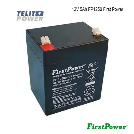 FirstPower 12V 5Ah FP1250 terminal T2 ( 3815 )