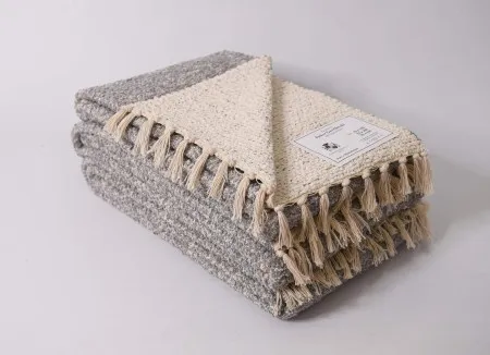 Fleker-prekrivač garnitura Dva lica (trosed-dvosed-fotelja) Grey ( VLK000623-sivaboja )