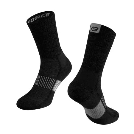 Force čarape force north, crno-siva l-xl / 42-47 ( 9011937 )