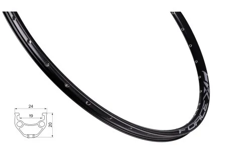 Force felga rim xc basic disk 622x19 32 rupa crna ( 702581 )