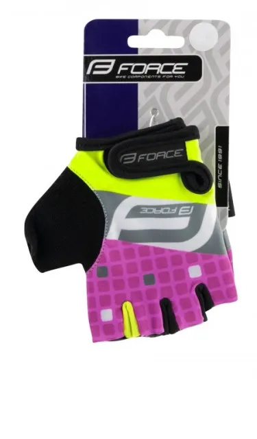 Force rukavice dečije square fluo-roze - l ( 9053242-L )