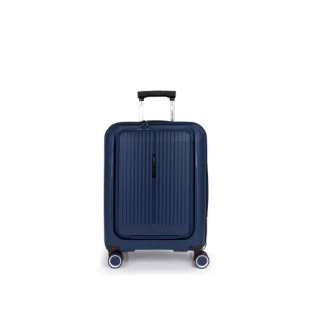 Gabol Kofer mali (kabinski) sa odeljkom za laptop PROŠIRIVI 40x55x22/25cm Brooklyn 41,7/47,4 l-3,1 kg metalik plava ( 16KG123923E )
