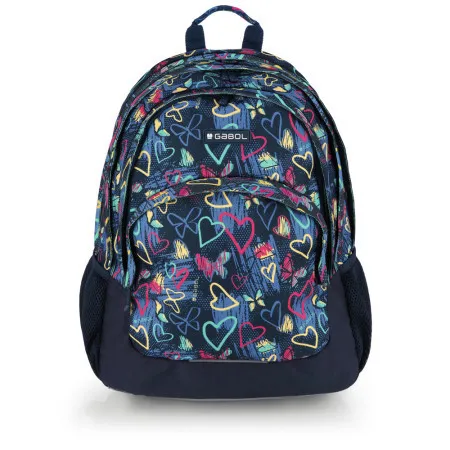 Gabol ranac školski ergonomski 32x44x18 cm 21l-0,56 kg Tizas tamno plava ( 16RNG234340EB )