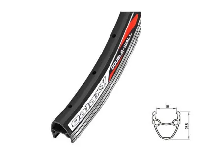 Galaxy obruč 28x1 3/8 (22-622) alu dupli crni ( 150023 )