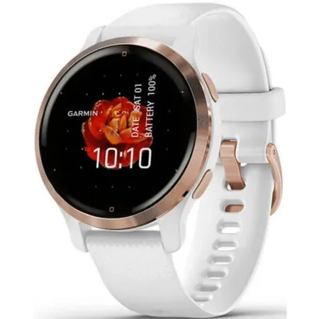 Garmin venu 2s rose gold smartwatch white ( 010-02429-13 )