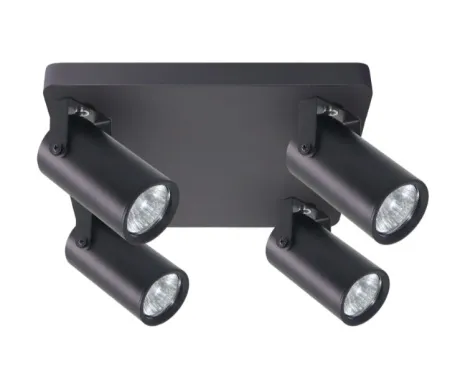 Gary Zidna Lampa Crna 4x15W GU10 ( 15111 )