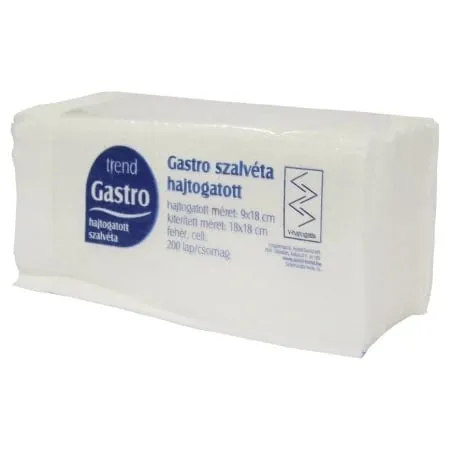 Gastro salveta bela 18x18cm 200/1 1sl (36 pak) ( 125-001-00001 )