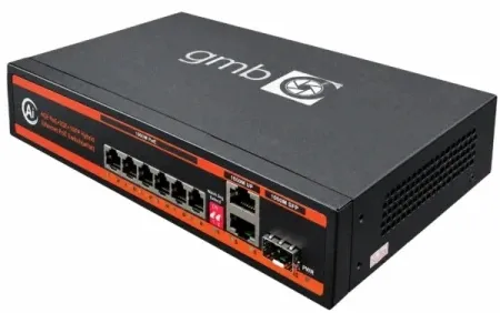 Gembird GMB POE-GS1006PS1 Switch,4 PoE 100/1000M, 2 UP-Link 100/1000M +1 SFP port,52V 65W,30W/PoE,VLAN,250m