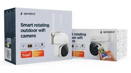 Gembird TSL-ODCAM-WRHD-01 Smart rotating outdoor wifi camera, 2K QHD TUYA