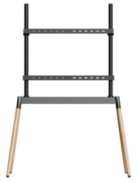 Gembird TVS-86F-01-BK Podno postolje za TV, 55-86inc, crno/drvo