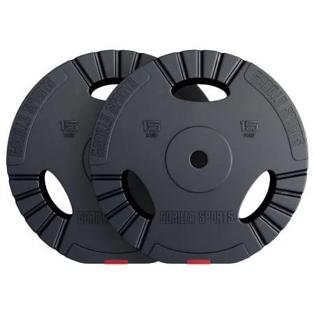 Gorilla Sports Set plastičnih tegova sa rukohvatima (2 x 15 kg) ( 100337-00007-0111 )