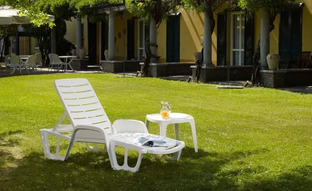 Green Bay baštenska lezaljka plasticna lettino fisso - bela ( 029088 )