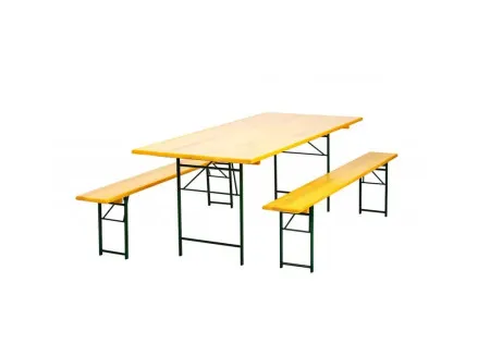 Green Bay baštenski set stout - sto + 2 klupe 200 x 90 ( 056507 )