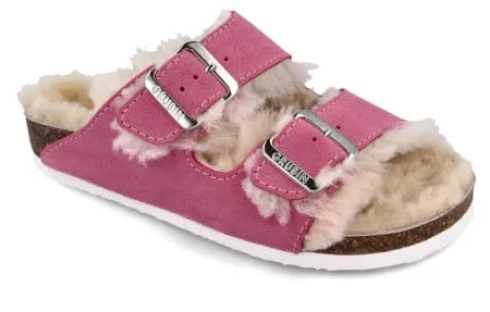 Grubin Arizona ženska papuča-krzno koža roza 40 ( A066804 )