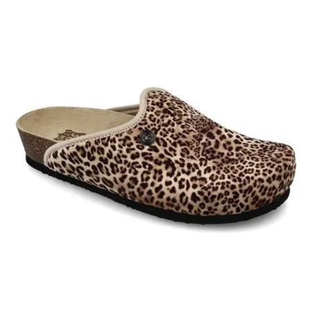 Grubin Caki ženska klompa pliš classic leopard 42 ( A066025 )
