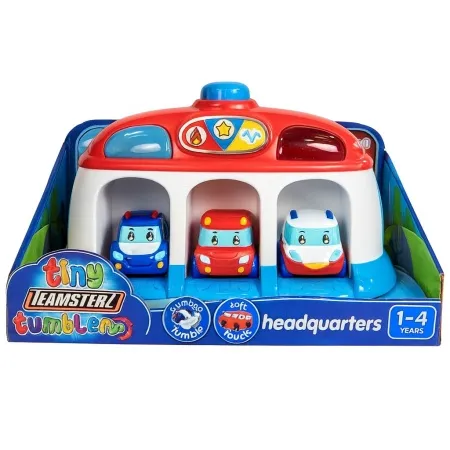 HalSall Tiny teamsterz rescue hq + 3 cars set ( HL1417571 )