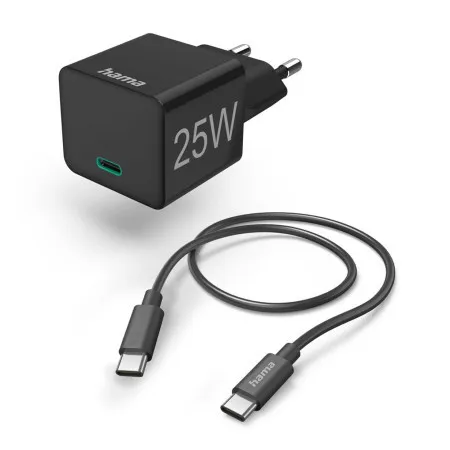 Hama mini brzi punjac sa usb-c kablom, pd, 25w, 1.5m crni ( 201623 )
