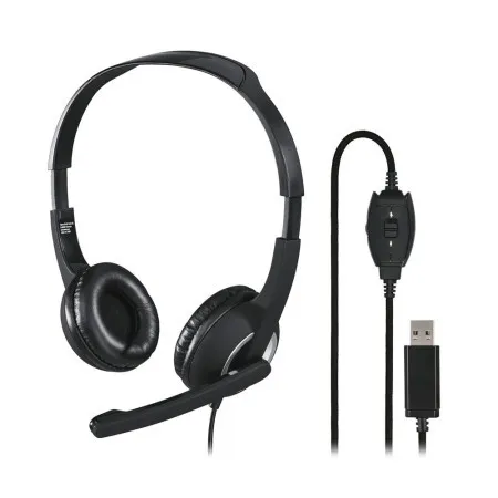 Hama pc slusalice sa mikrofonom hs-usb250, stereo, crne ( 139928 )
