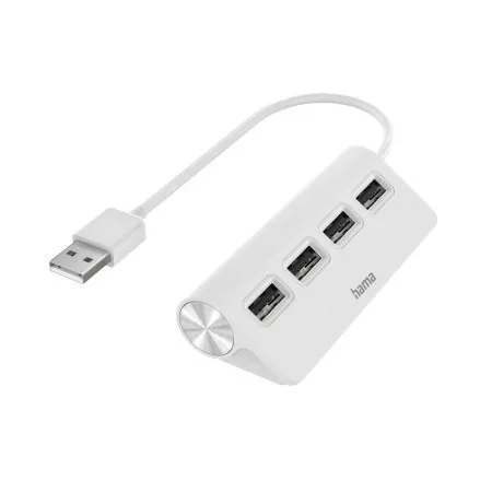 Hama usb 2.0 hub 1:4, 480 mbit/s, beli ( 200120 )